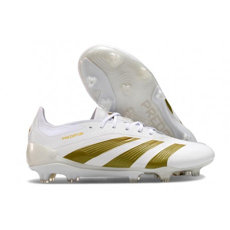 Scarpe adidas Predator 24 Elite FG Bianco Oro