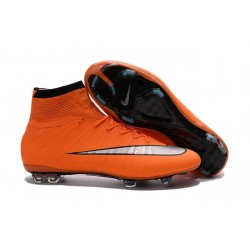 Nuove Scrape da Calcio Ronaldo Nike Mercurial Superfly 4 FG Arancio Metallico