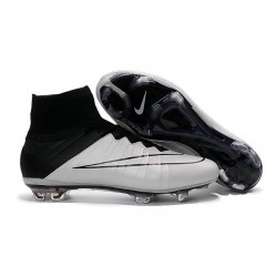 Nuove Scrape da Calcio Ronaldo Nike Mercurial Superfly FG Bianco Nero