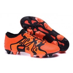 Scarpe da Calcetto 2016 Uomo adidas X 15+ Primeknit FG/AG Arancio Nero