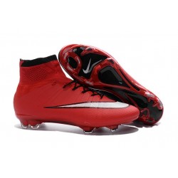 Nuove Scrape da Calcio Ronaldo Nike Mercurial Superfly FG Rosso Nero Bianco