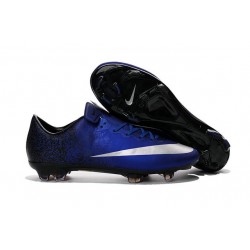 Nike Scarpette da Calcio Nuovo Mercurial Vapor X FG Blu Metallic