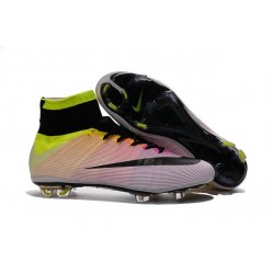 Cristiano Ronaldo Scarpette da Calcio Nike Mercurial Superfly FG ACC Bianco Arancio Nero