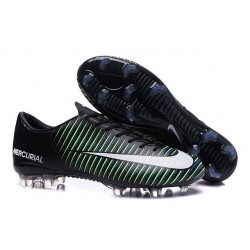 Nuovo Scarpa Calcetto Nike Mercurial Vapor 11 FG Nero Blu Bianco