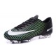 Nuovo Scarpa Calcetto Nike Mercurial Vapor 11 FG Nero Blu Bianco