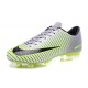 Nuovo Scarpa Calcetto Nike Mercurial Vapor 11 FG Metallico Nero Verde