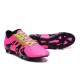 Scarpe da Calcetto 2016 Uomo Adidas X 15.1 FG/AG Rosa Nero