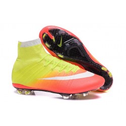 Cristiano Ronaldo Scarpette da Calcio Nike Mercurial Superfly FG ACC Giallo Arancio Bianco