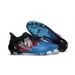 Nuove 2016 Adidas X 16+ Purechaos FG Scarpe da Calcetto Blu Nero