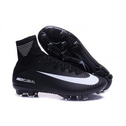 Scarpini da Calcetto Nike Mercurial Superfly V FG ACC Nero Bianco