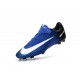 Nuovo Scarpa Calcetto Nike Mercurial Vapor 11 FG Blu Bianco Nero