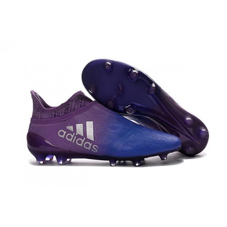 Adidas X 16+ Purechaos FG Nuovo Scarpa da Calcio Viola Blu