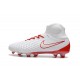 Nike Magista Obra II FG Scarpe da Calcio Uomo - Bianco Rosso