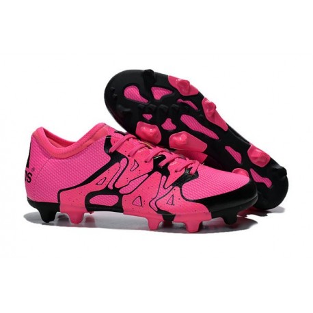 Nuove Scarpa da Calcio 2015 Adidas X 15.1 FG/AG Rosa Nero