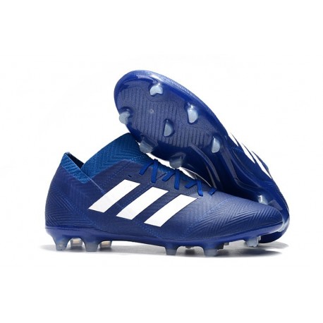 Adidas Nemeziz Messi 18.1 FG Scarpa Coppa del Mondo - Blu Blanc