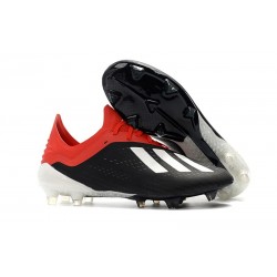 Scarpe da Calcio adidas X 18.1 FG - Nero Bianca Rosso