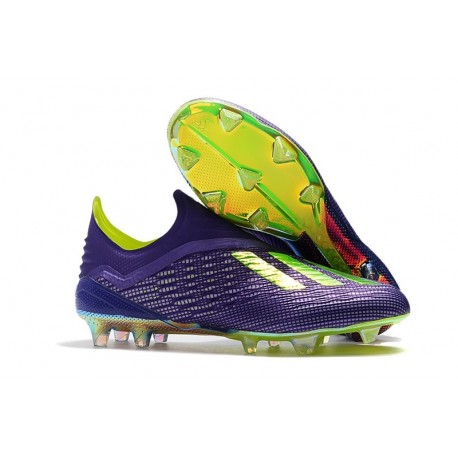 adidas X 18+ FG Scarpa da Calcio - Viola Verde